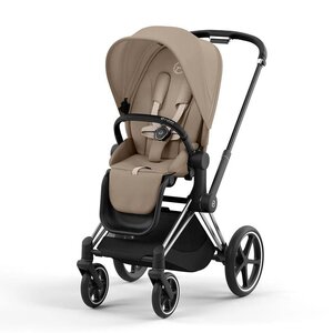 Cybex Priam V4 kомплект коляски Cozy Beige, Chrome Black - Cybex