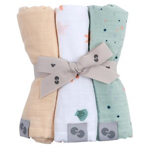 Nordbaby burp cloth 3pcs, Burry - Nordbaby