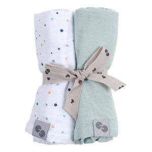 Nordbaby Muslin swaddle set 2pcs, Swatri  - Nordbaby