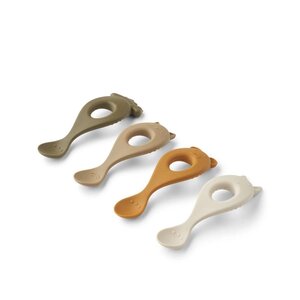 Liewood Liva Silicone Spoon 4-Pack Rose mix - Liewood