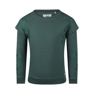 Dirkje Sweater with crewneck 98 Dark Green - Dirkje