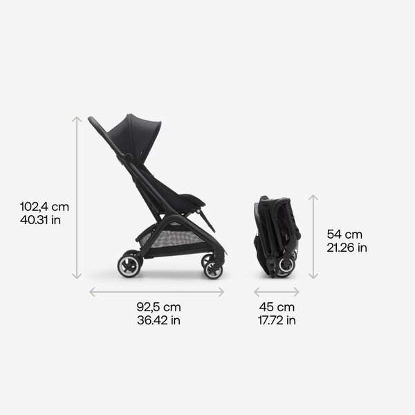 Bugaboo Butterfly buggy Black/Dark Cherry - Bugaboo