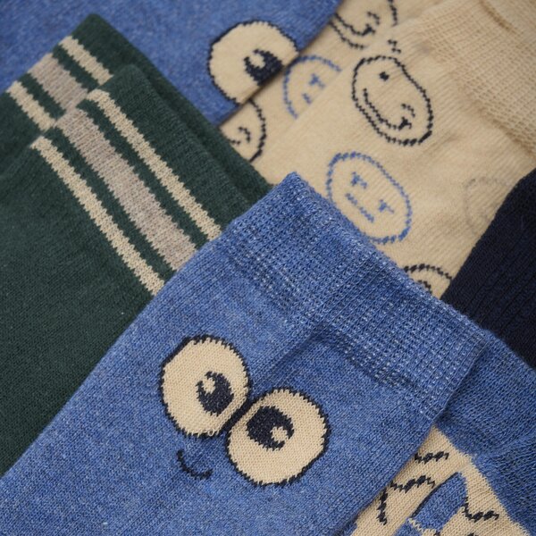 Minymo Socks w. Pattern (5-pack) - Minymo