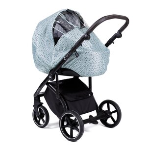 Nordbaby Universal stroller rain cover Mint dotty - Nordbaby