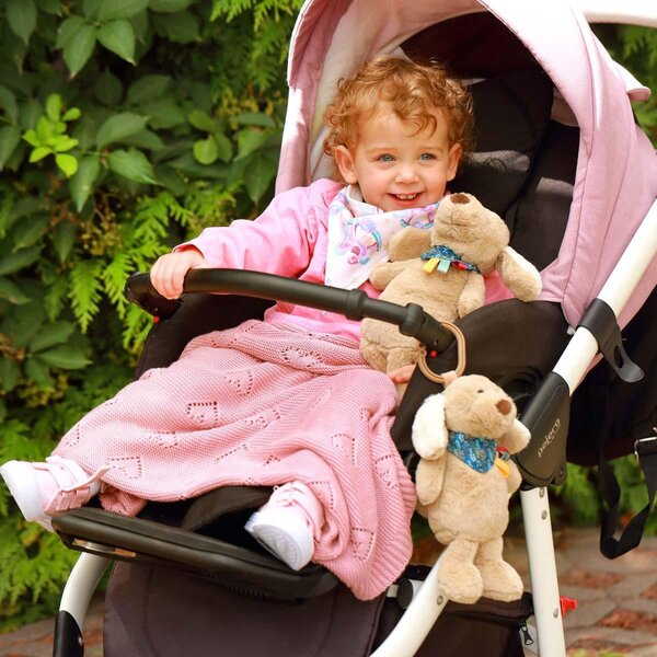 BabyOno kootud bambustekk 75x100cm, Pink - BabyOno