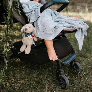 BabyOno bamboo knitted blanket 75x100cm, Blue - BabyOno