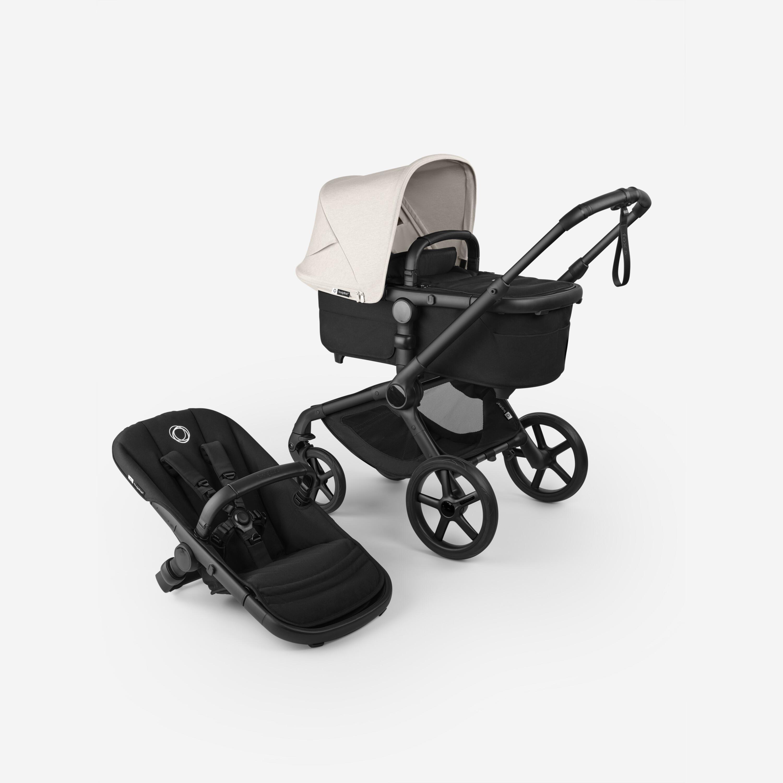Bugaboo Fox 5 Renew vankrikomplekt Black/Heritage Black-Misty White - Bugaboo