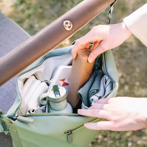 Done by Deer stroller bag Green - Done by Deer