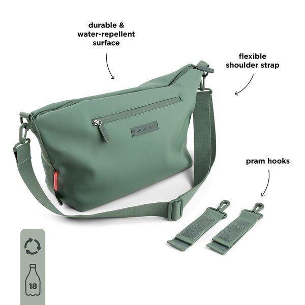 Done by Deer stroller bag Green - Done by Deer