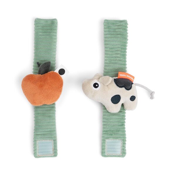 Done by Deer wrist rattle set 2-pack Dotti Green - Done by Deer