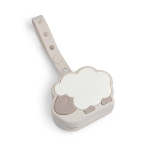Done by Deer Silicone pacifier pouch Sheepy Sand - Done by Deer