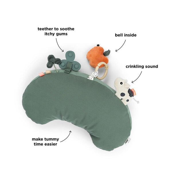 Done by Deer tummy time activity pillow Tiny farm Green - Done by Deer