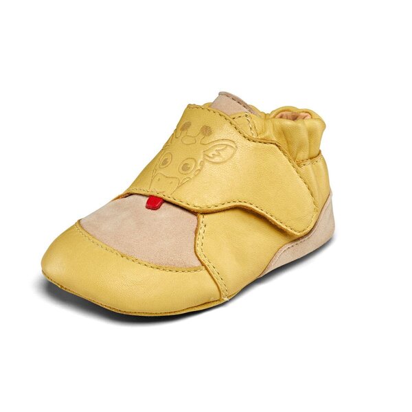 Affenzahn Crawling Shoe Leather Crawly Giraffe - Affenzahn