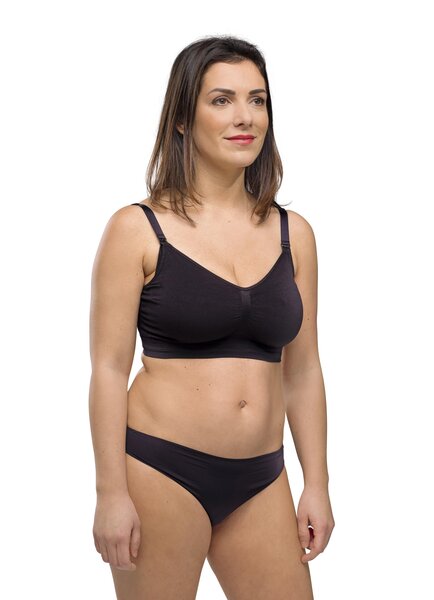 Carriwell Nursing Bra 2-pack S/M Black+Honey/GRS - Carriwell