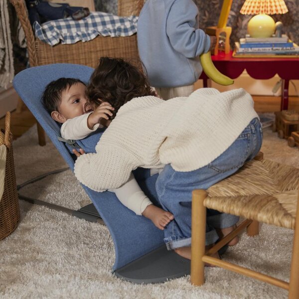 BabyBjörn BB Bouncer Bliss Blue, Woven/Melange - BabyBjörn