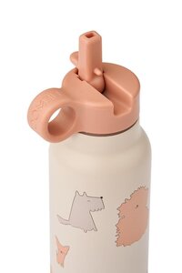 Liewood Falk Water Bottle 350ml, Cats and Dogs / Sandy - Liewood