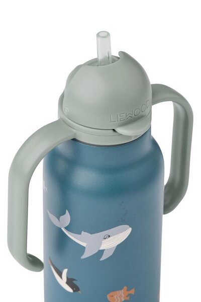 Liewood Kimmie Water Bottle 250ml, Arctic Sea / Ocean view - Liewood