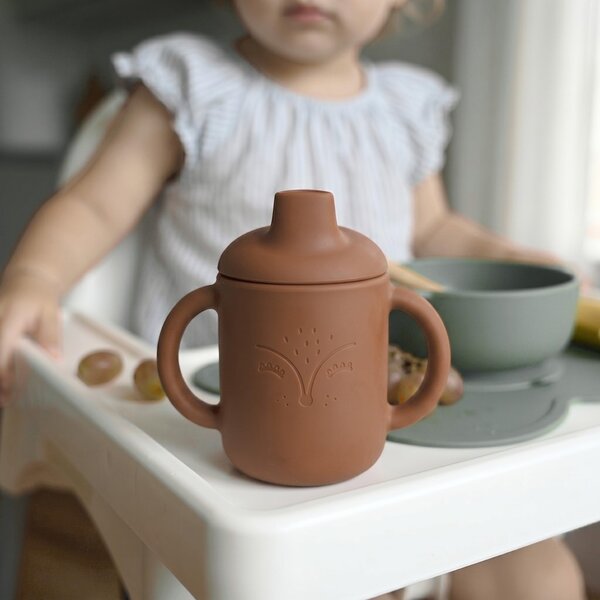 Tinynord Silicone Sippy Cup Rust - Tinynord
