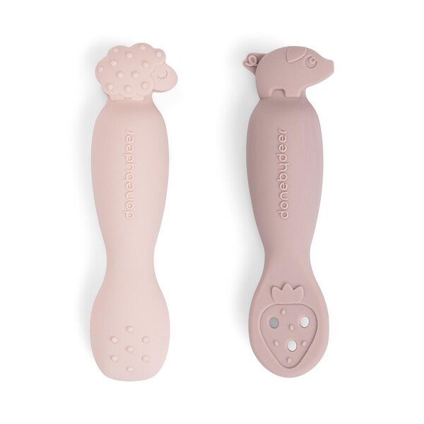 Done by Deer learning spoon set Tiny farm Powder - Done by Deer