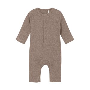 Fixoni Romper LS Melange Rib - Dirkje