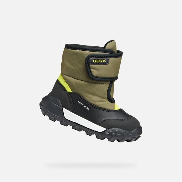 Geox saapad B trekkyup Mimetic/Lime - Geox