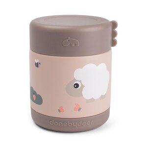 Done by Deer Insulated food jar Tiny farm 300 ml Powder - Done by Deer