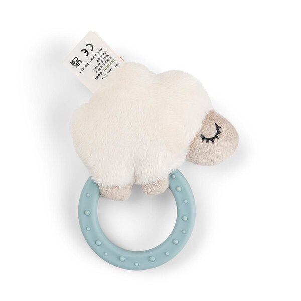 Done by Deer sensory rattle w/teether Sheepy Blue - Done by Deer
