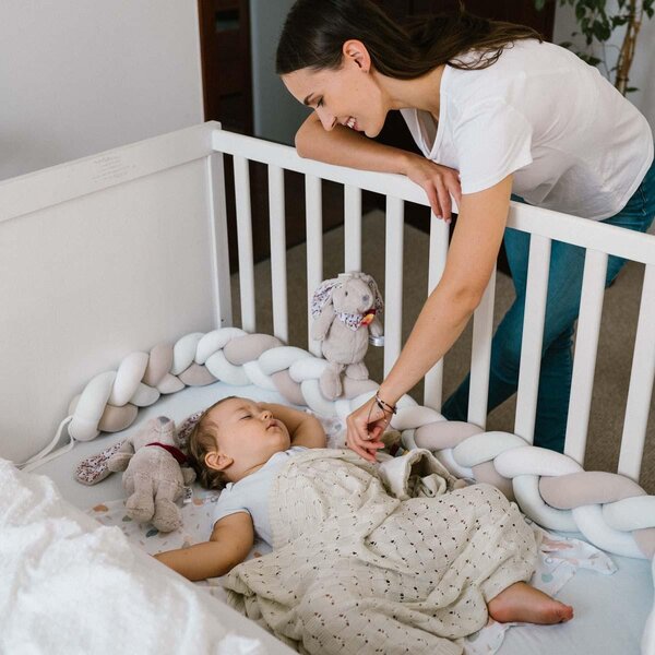 BabyOno kootud bambustekk 75x100cm, Beige - BabyOno