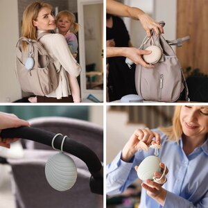 BabyOno silicone soother case Beige - BabyOno