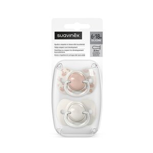 Suavinex соска 2pcs 6/18m Birdies Pink - Suavinex