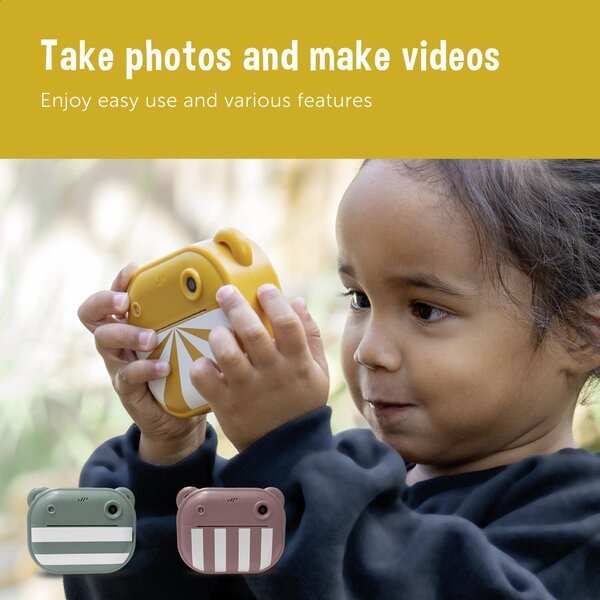 Zazu Fun Digital Camera for Kids with Printer Pink - Zazu