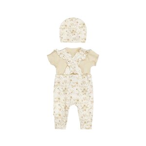 Dirkje 3 pc set, Dungarees, T-shirt, Hat - Dirkje