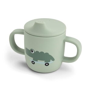 Done by Deer silicone spout cup 2-handle Playground Green - Done by Deer