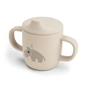Done by Deer silicone spout cup 2-handle Celebration Sand - Done by Deer