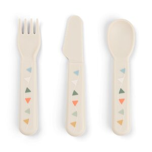 Done by Deer Foodie cutlery set Celebration Sand - Done by Deer