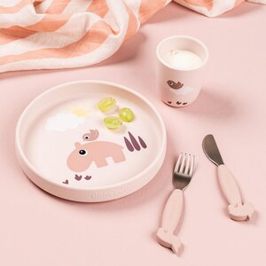 Done by Deer silicone Stick&Stay plate Playground Powder - Done by Deer