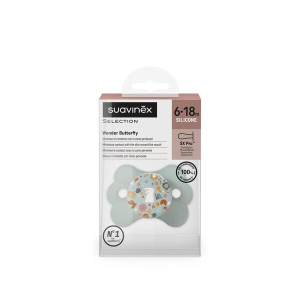 Suavinex soother natural 6-18M Wonderland Green - Suavinex