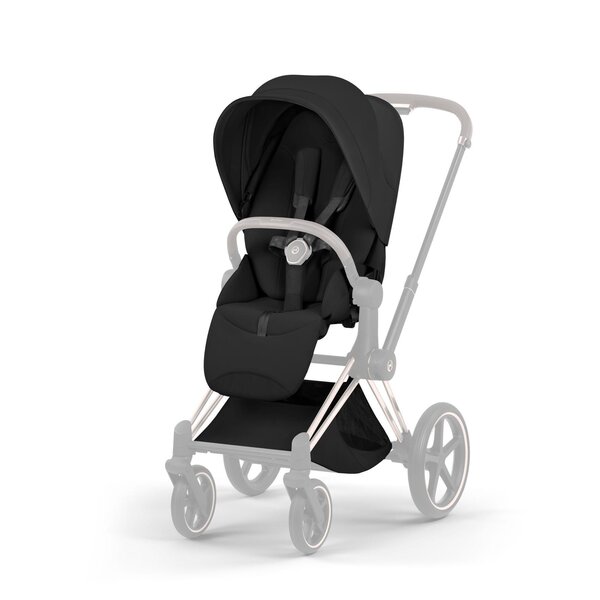 Cybex Priam Style stroller set Sepia Black, Frame Chrome Brown - Cybex