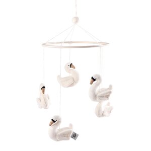 Sebra Baby mobile, swans - Sebra