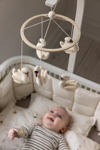 Sebra Baby mobile, swans - Sebra