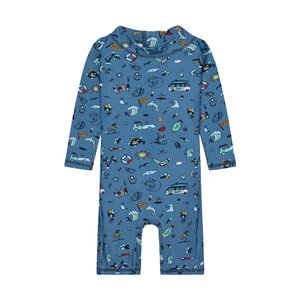Color Kids Swimsuit L/S, AOP - UPF 60 - Color Kids