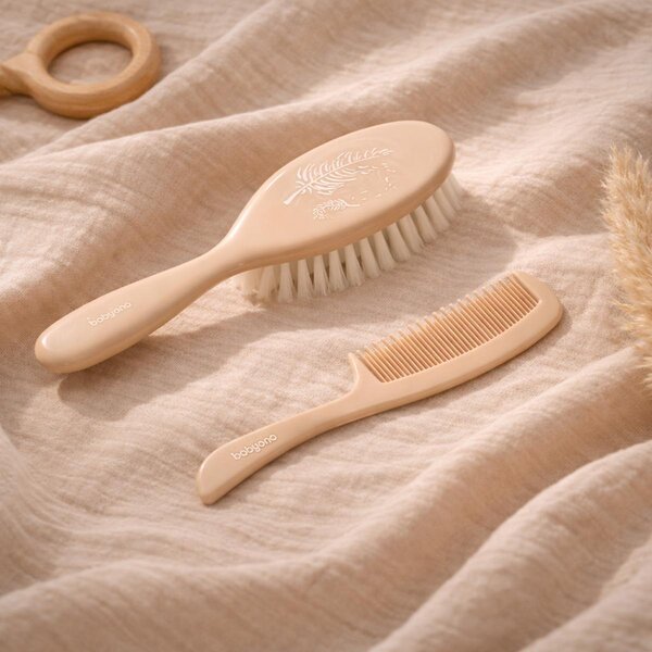BabyOno kamm ja juuksehari, beige - BabyOno