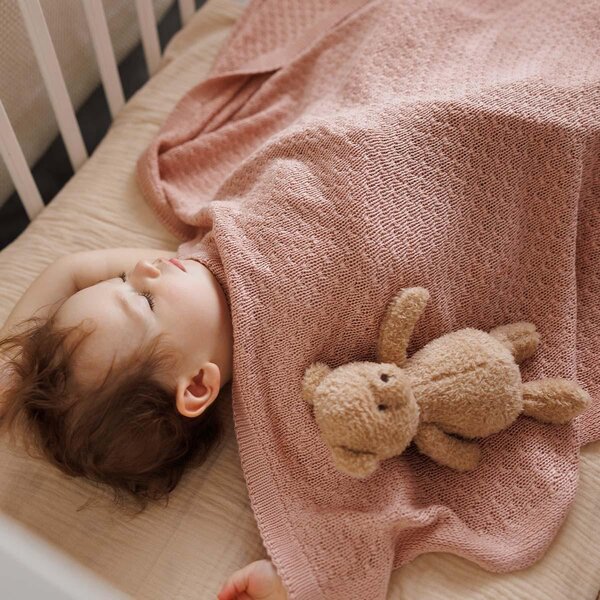 BabyOno Bamboo knitted blanket 75x100cm, Pink - BabyOno