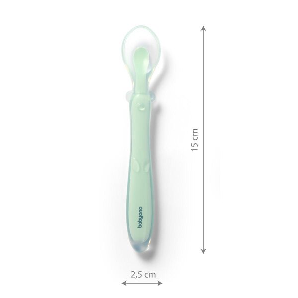 BabyOno silikoonist lusikas Green - BabyOno