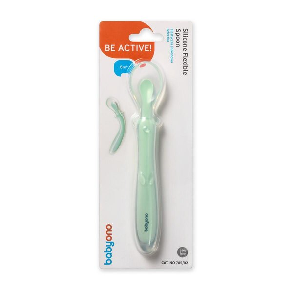 BabyOno silikoonist lusikas Green - BabyOno