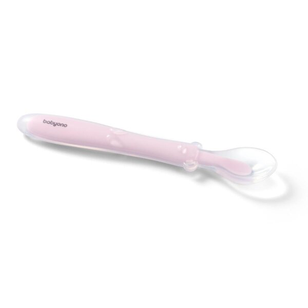 BabyOno silikoonist lusikas Pink - BabyOno