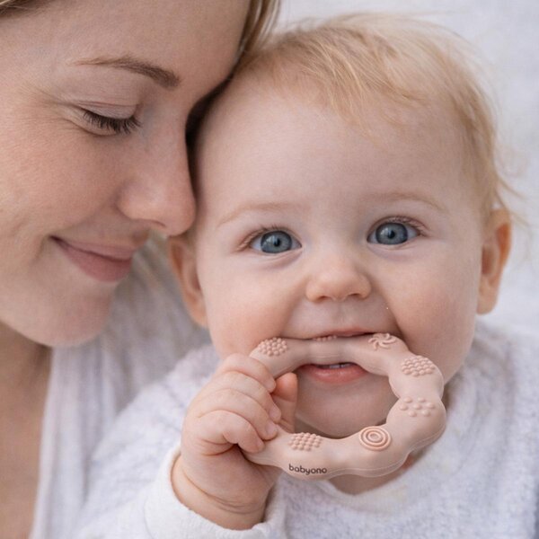 BabyOno прорезыватель для зубов Ring Beige - BabyOno