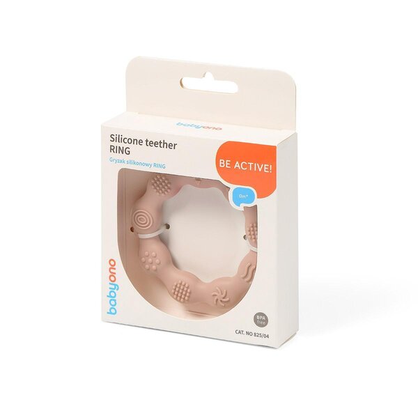BabyOno прорезыватель для зубов Ring Beige - BabyOno