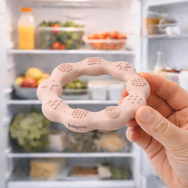 BabyOno прорезыватель для зубов Ring Beige - BabyOno