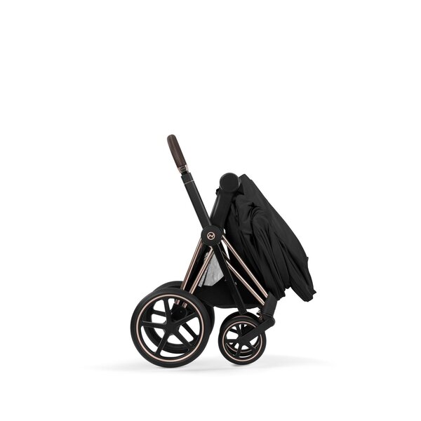 Cybex Priam Style Fold Cot 3in1 Travel System Bundle, Sepia Black  - Cybex